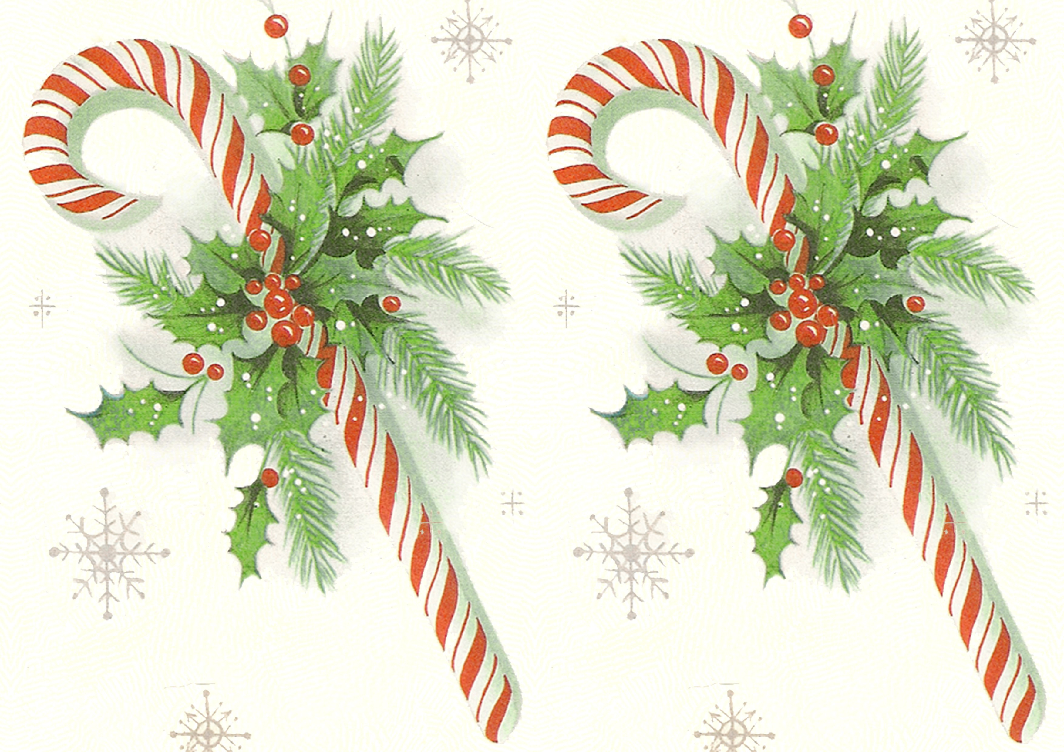 Vintage Christmas Candy
 Retro Candy Cane – Seamless tile and printable papers