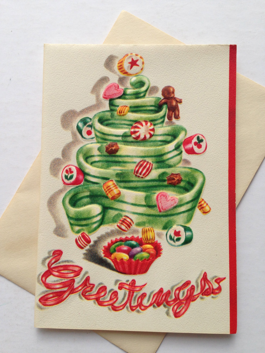 Vintage Christmas Candy
 Vintage Christmas Greeting Card Candy Christmas Candy