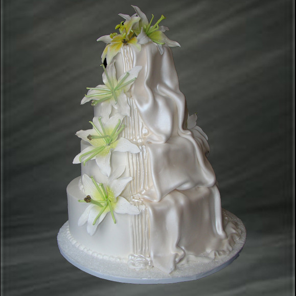 Waterfalls Wedding Cakes
 Cascading Waterfall Wedding Cake Palermo s