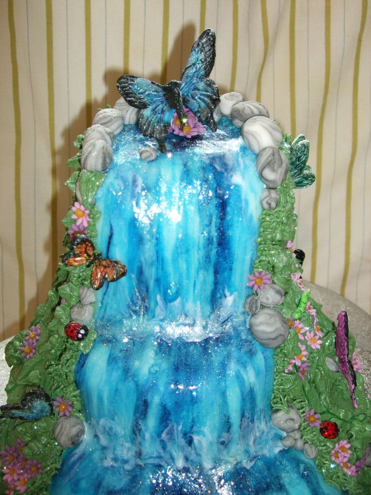 Waterfalls Wedding Cakes
 17 Best ideas about Waterfall Cake on Pinterest