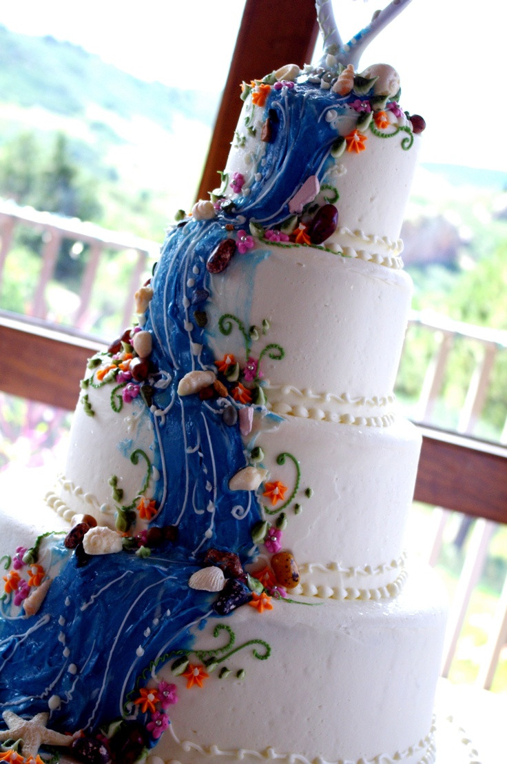 Waterfalls Wedding Cakes
 Waterfall cake Favorite Places & Spaces