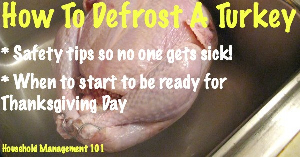 When To Thaw Turkey For Thanksgiving
 How To Defrost Turkey Make Sure You Start Soon Enough