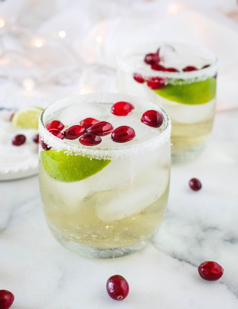 White Christmas Margaritas
 White Cranberry Margaritas