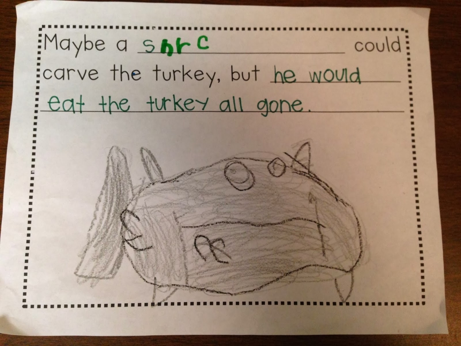 Who Will Carve The Turkey This Thanksgiving
 Chalk Talk A Kindergarten Blog Who Will Carve the Turkey