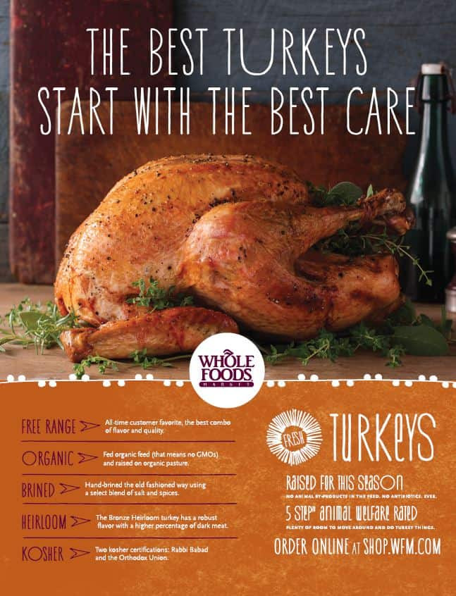 Whole Foods Order Thanksgiving Turkey
 Let Whole Foods Reduce Your Holiday Stress Giveaway